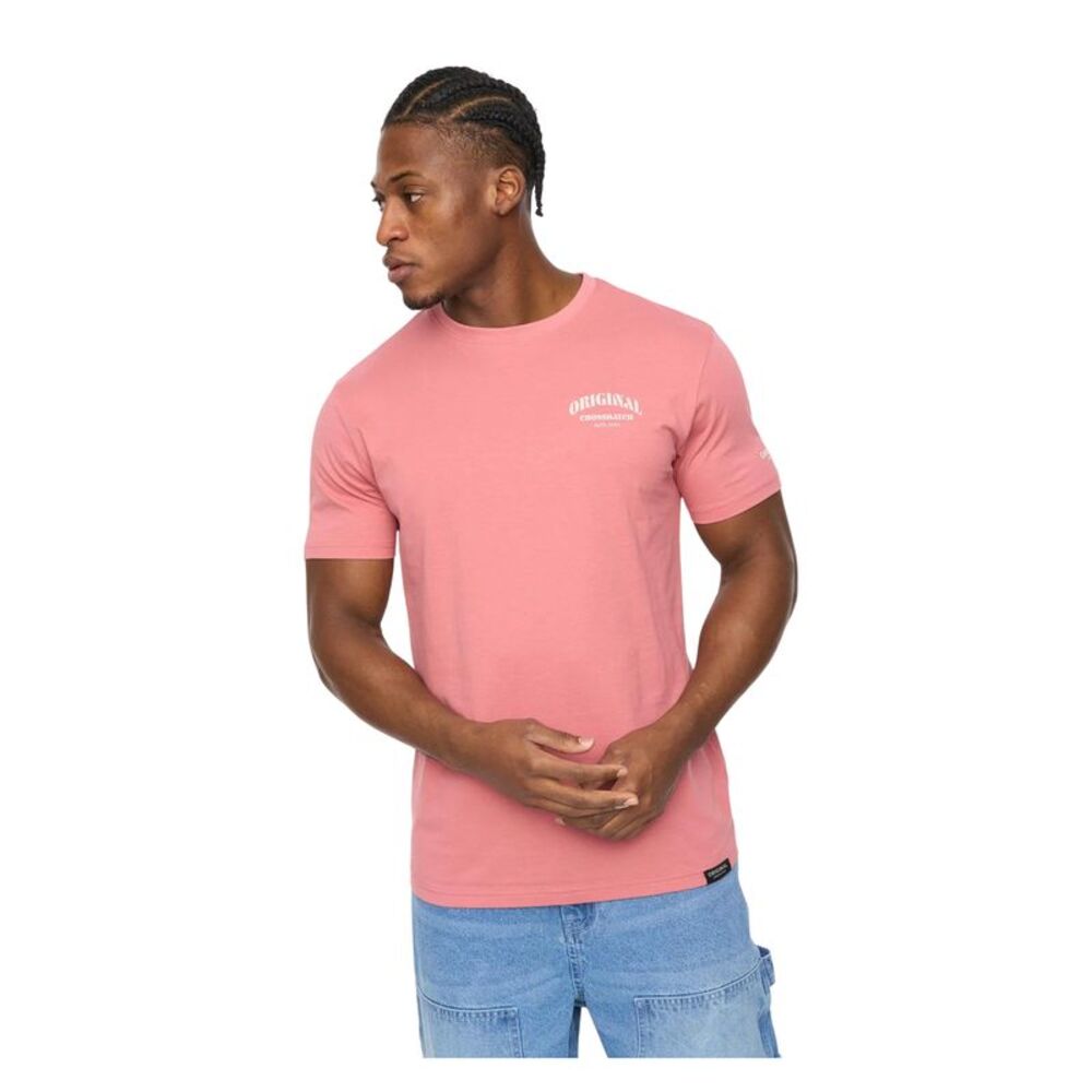 Crosshatch Mens Labstock T-Shirt / Pink